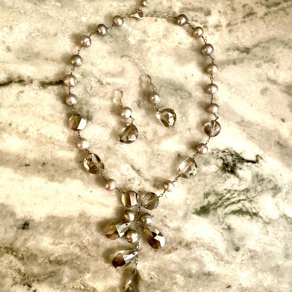 Freshwater Baroque Pearl and Sterling Necklace - Picture 2 of 8